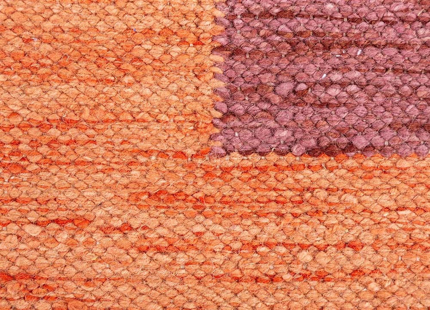 Alfombra de lana forma especial  - 270 x 180 cm - naranja