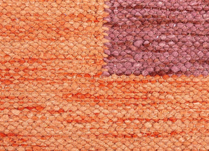 Alfombra de lana forma especial  - 270 x 180 cm - naranja