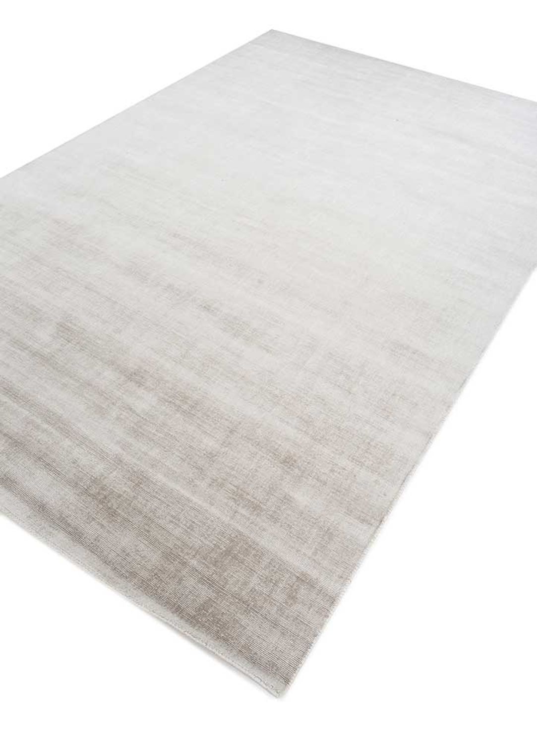Alfombra de viscosa - 270 x 180 cm - gris claro
