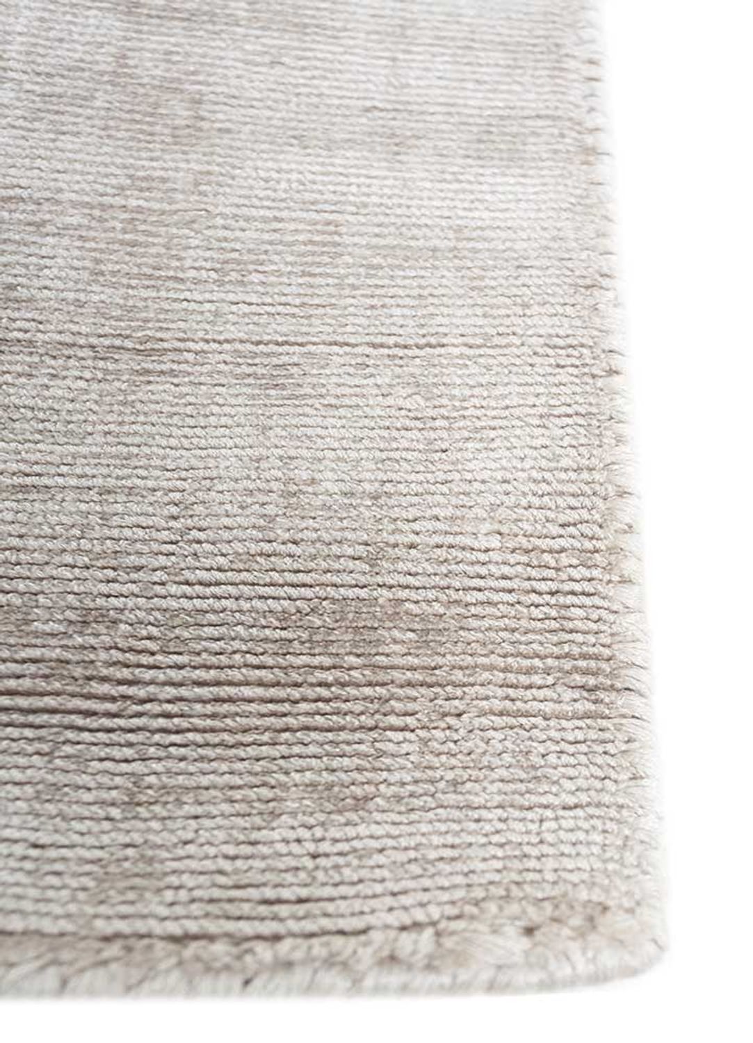 Alfombra de viscosa - 270 x 180 cm - gris claro