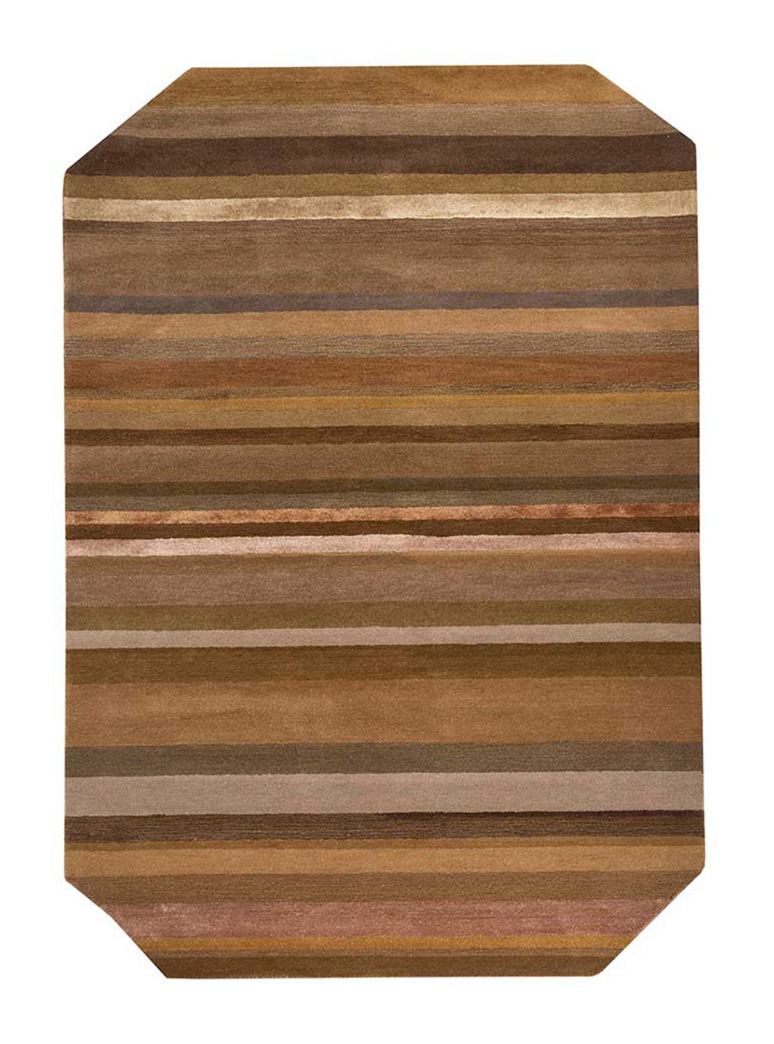 Alfombra de lana forma especial  - 270 x 180 cm - azul