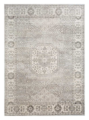 Alfombra de lana - 300 x 240 cm - plata