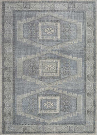 Alfombra de lana - 240 x 150 cm - gris