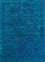 Alfombra de lana - 300 x 200 cm - azul oscuro