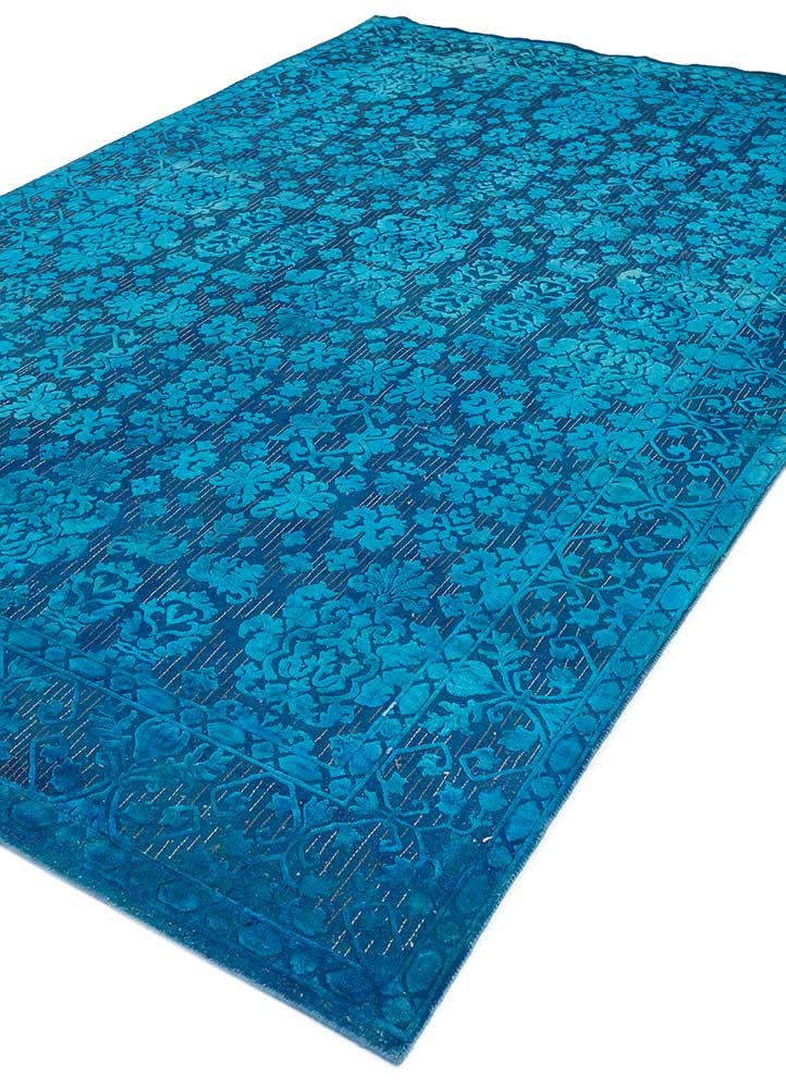 Alfombra de lana - 300 x 200 cm - azul oscuro