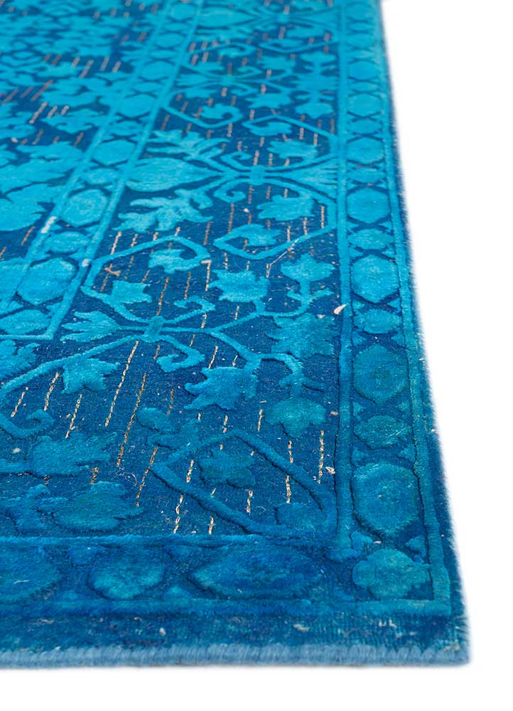 Alfombra de lana - 300 x 200 cm - azul oscuro