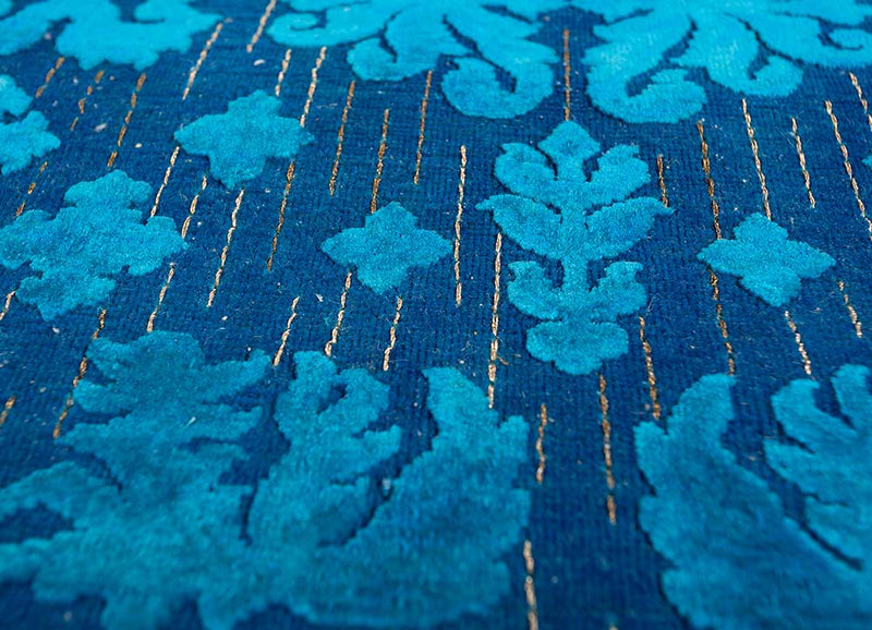 Alfombra de lana - 300 x 200 cm - azul oscuro