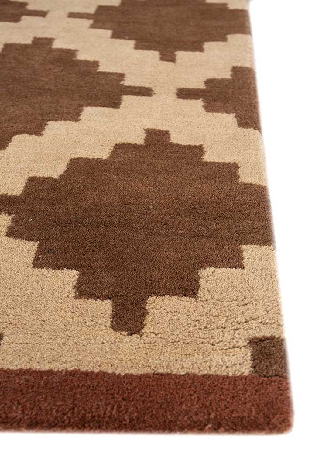 Alfombra de lana - 270 x 210 cm - marrón