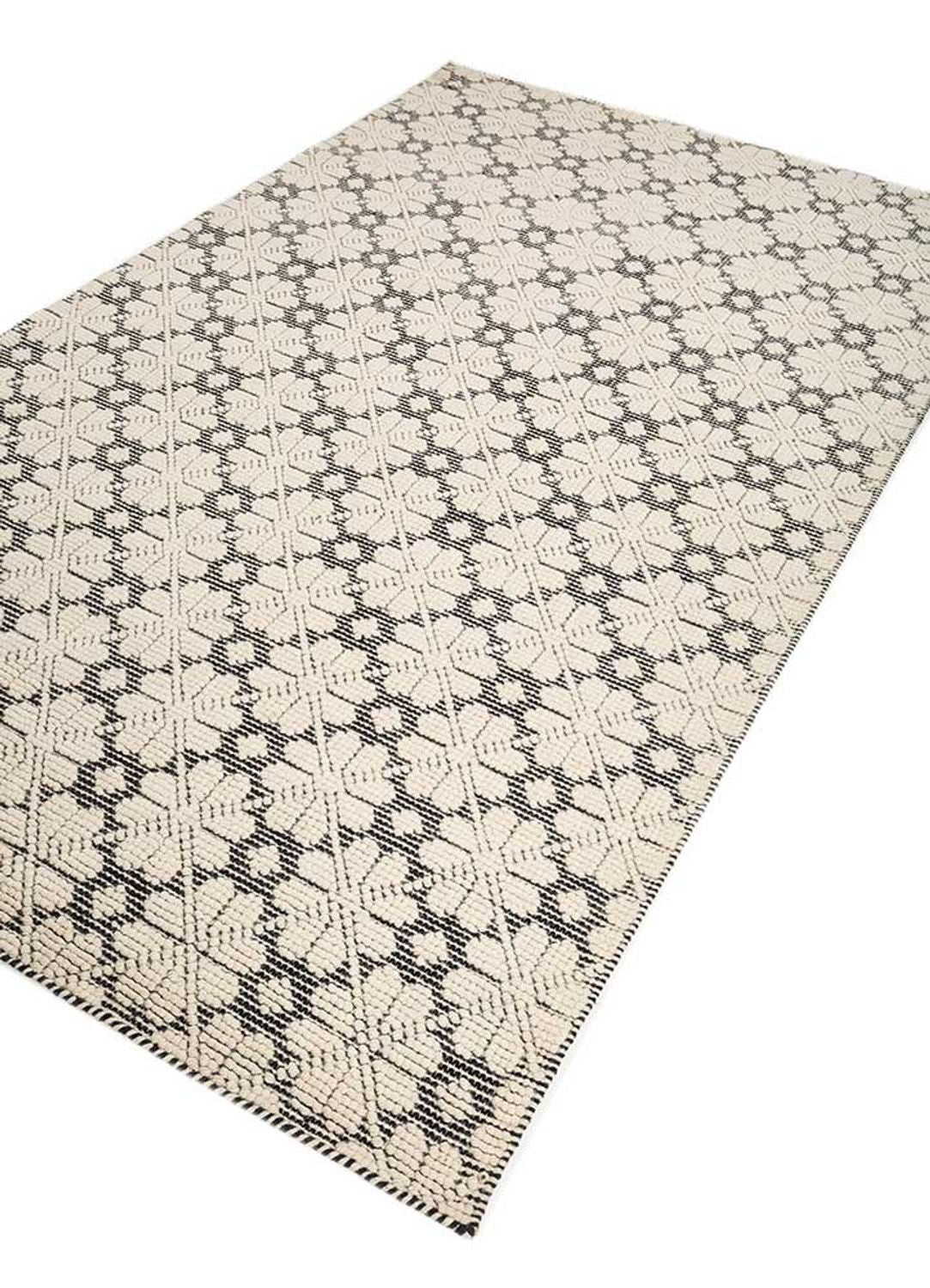 Alfombra de lana - 240 x 150 cm - crema