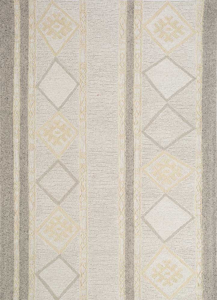 Alfombra de lana - 240 x 150 cm - crema