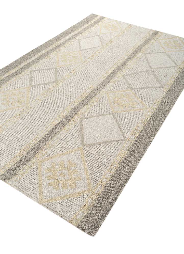 Alfombra de lana - 240 x 150 cm - crema