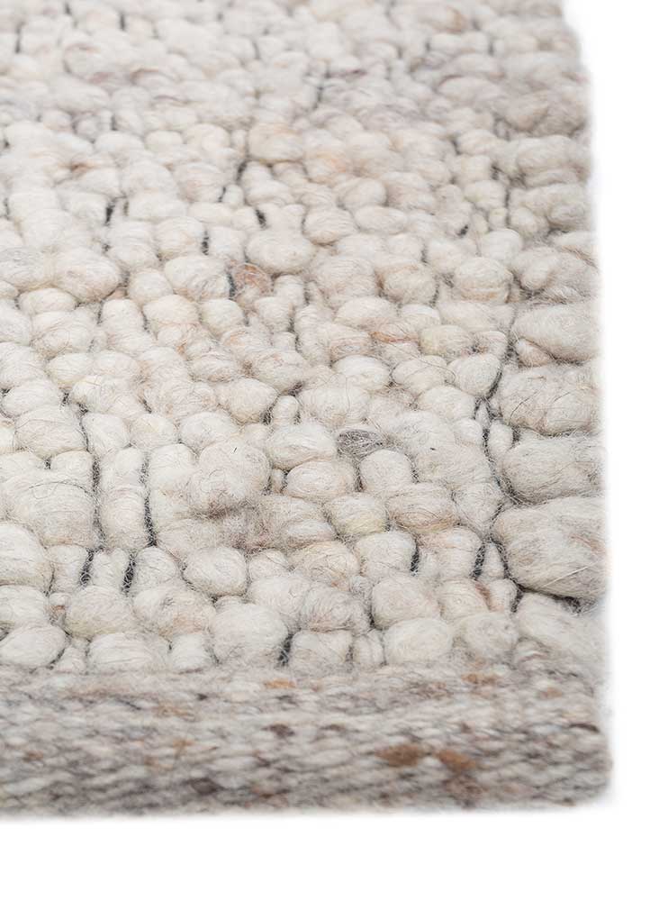Alfombra de lana - 240 x 180 cm - crema