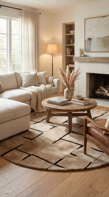 Alfombra de diseño - LunarLuxe - redondo