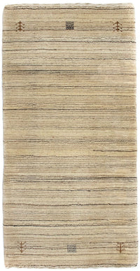 Alfombra de lana - 124 x 63 cm - natural