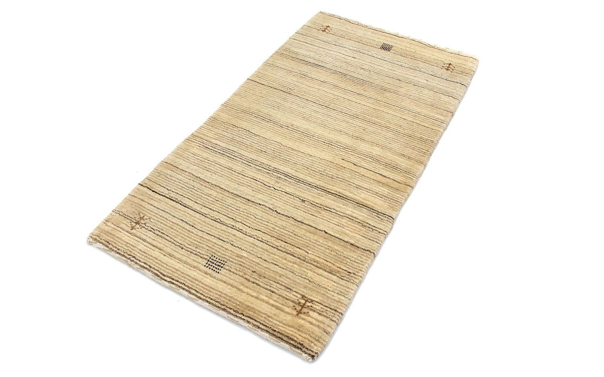 Alfombra de lana - 124 x 63 cm - natural