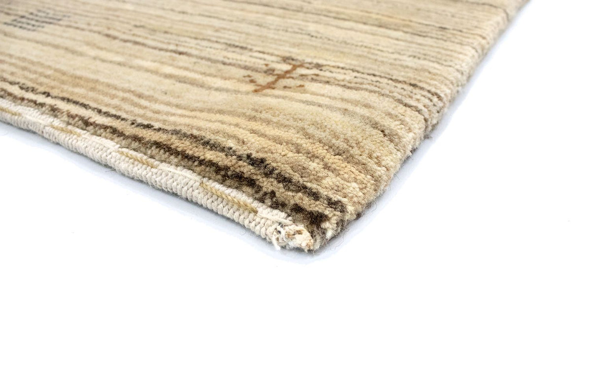 Alfombra de lana - 124 x 63 cm - natural
