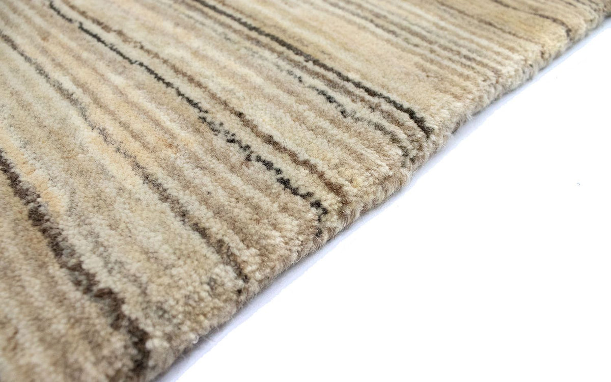 Alfombra de lana - 124 x 63 cm - natural
