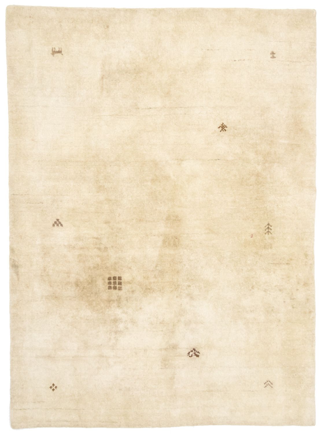 Alfombra de lana - 195 x 140 cm - beige