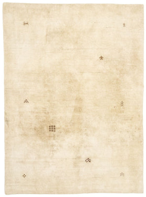 Alfombra de lana - 195 x 140 cm - beige