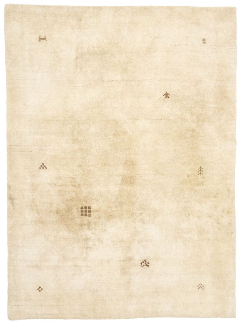 Alfombra de lana - 195 x 140 cm - beige