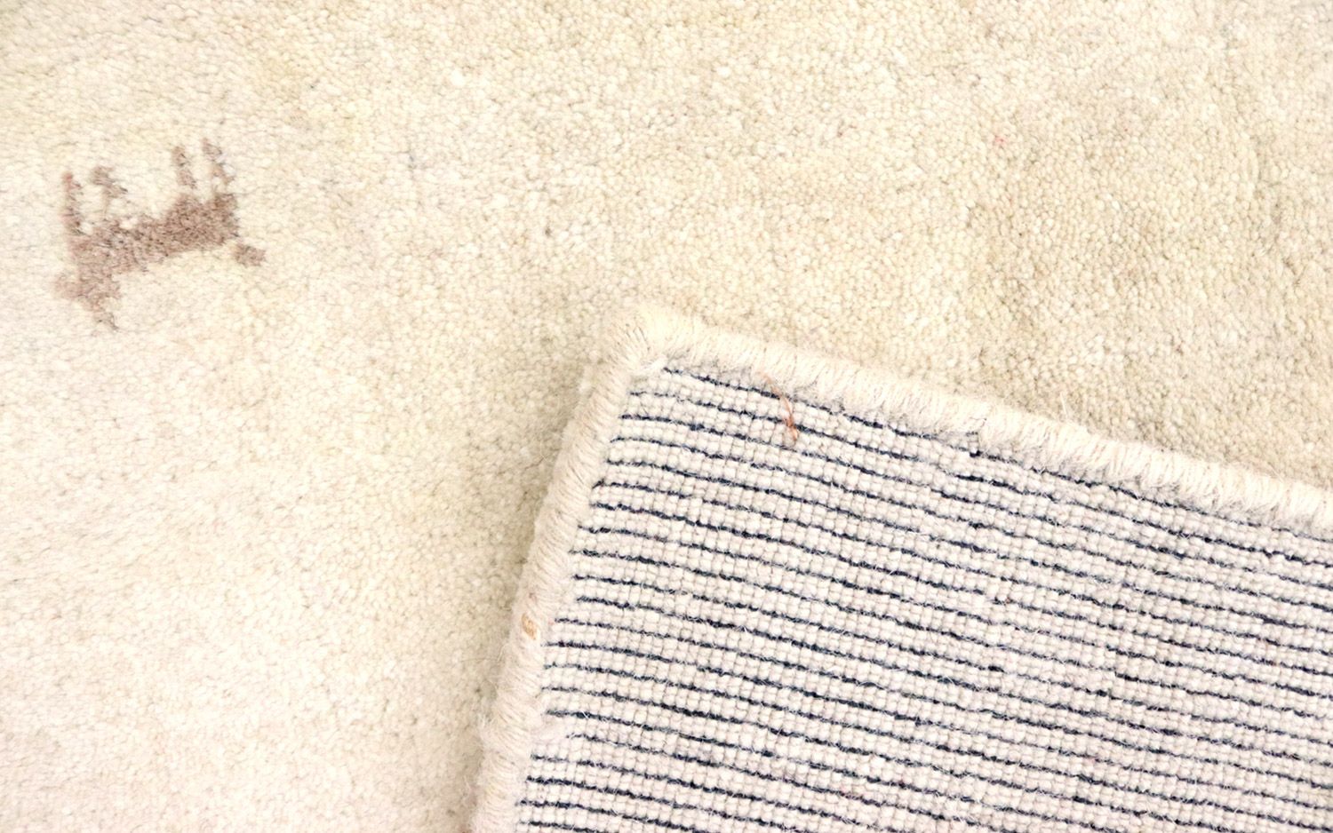 Alfombra de lana - 195 x 140 cm - beige