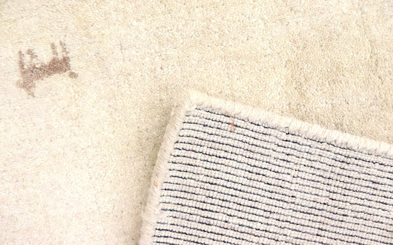 Alfombra de lana - 195 x 140 cm - beige