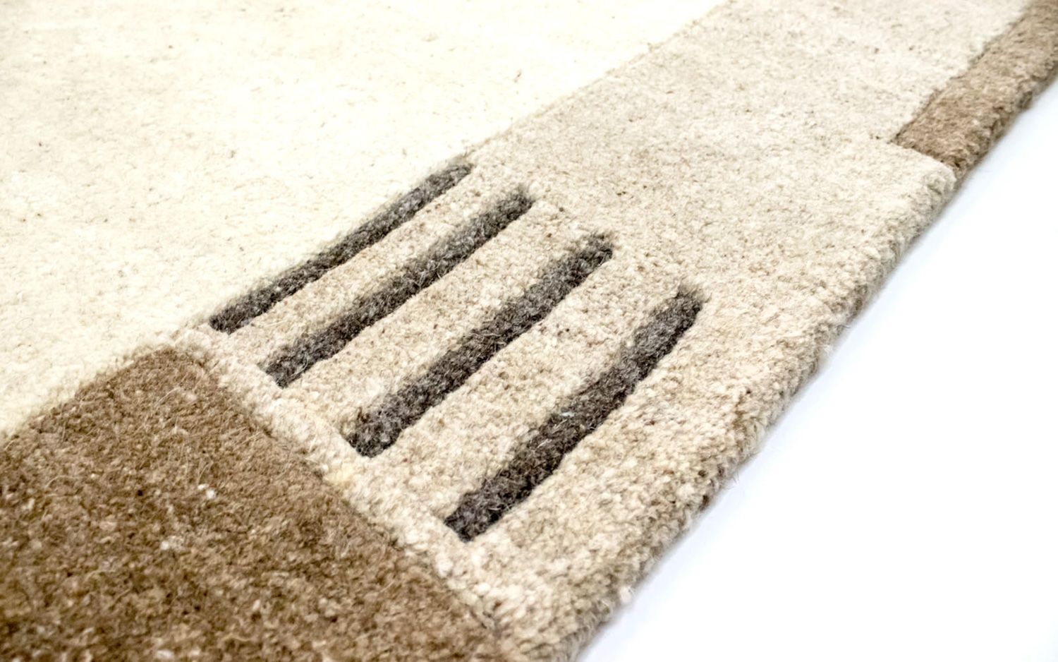 Alfombra de Nepal - 174 x 122 cm - beige