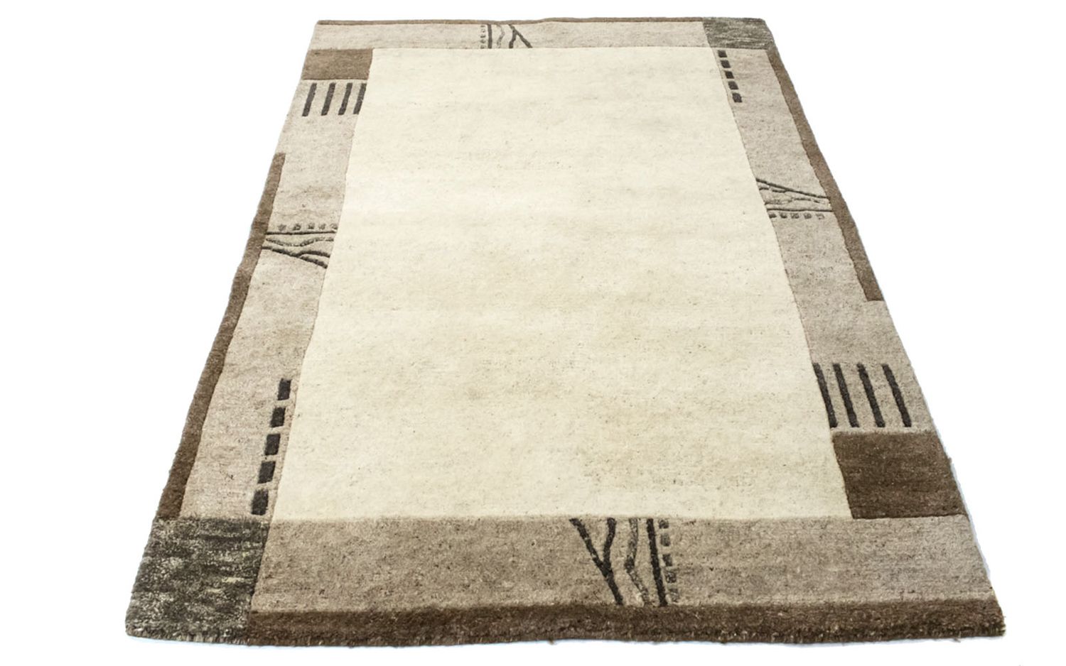 Alfombra de Nepal - 174 x 122 cm - beige