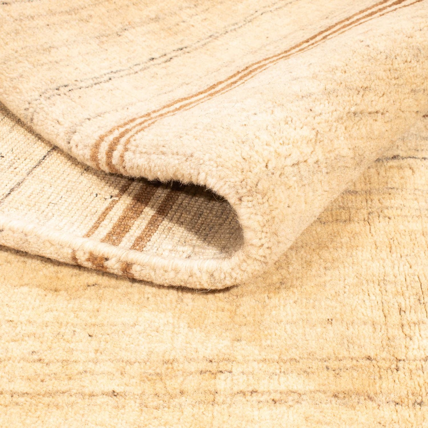 Alfombra Gabbeh - Loribaft Softy - 197 x 136 cm - beige