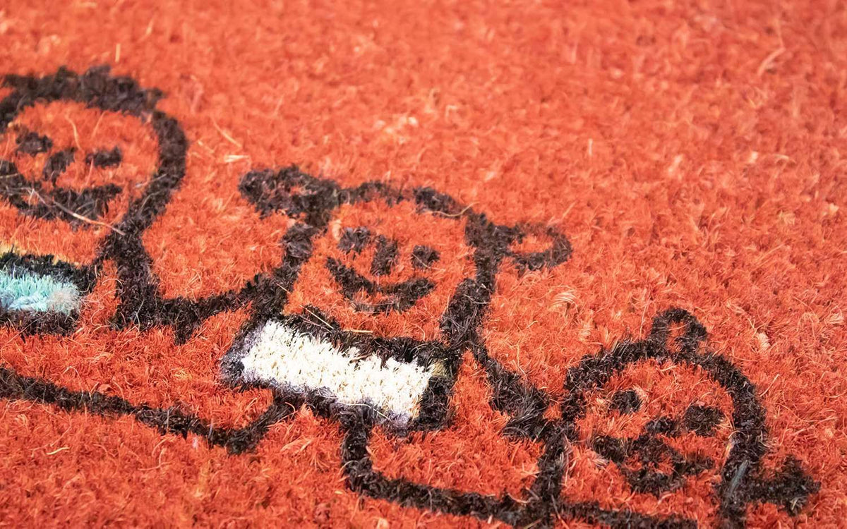 Felpudo - 60 x 40 cm - rojo