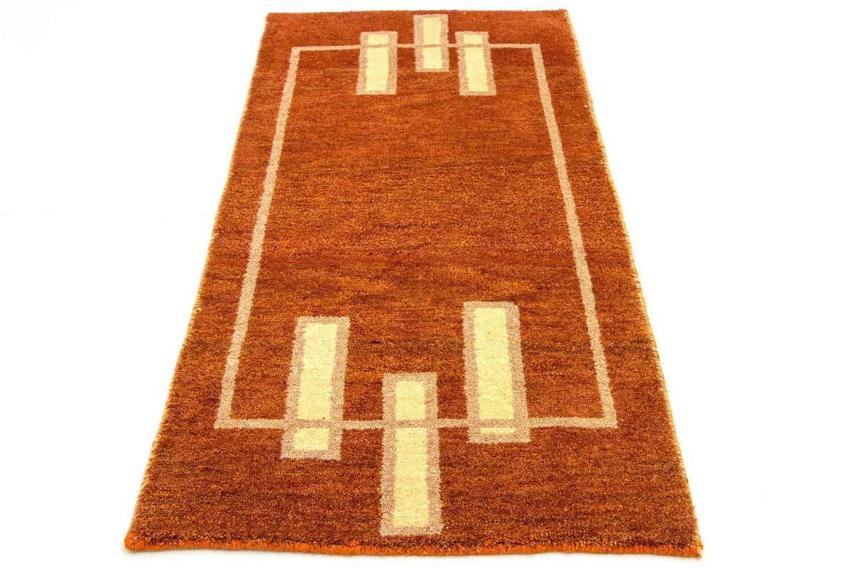 Alfombra Gabbeh - Indus - 140 x 70 cm - naranja