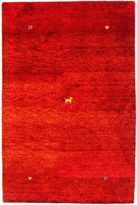 Alfombra Gabbeh - Indus - 176 x 118 cm - rojo