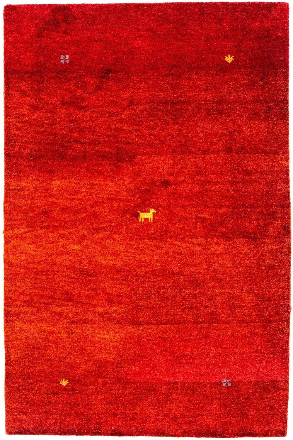 Alfombra Gabbeh - Indus - 176 x 118 cm - rojo