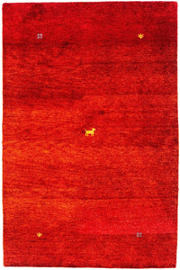 Alfombra Gabbeh - Indus - 176 x 118 cm - rojo