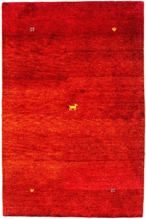 Alfombra Gabbeh - Indus - 176 x 118 cm - rojo
