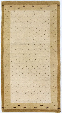 Alfombra Gabbeh - Indus - 136 x 72 cm - beige