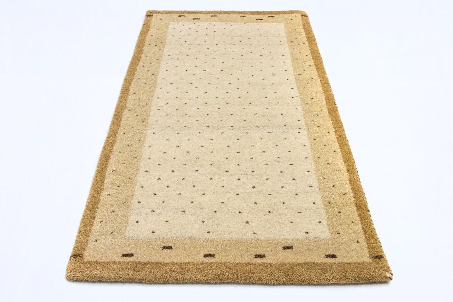 Alfombra Gabbeh - Indus - 136 x 72 cm - beige