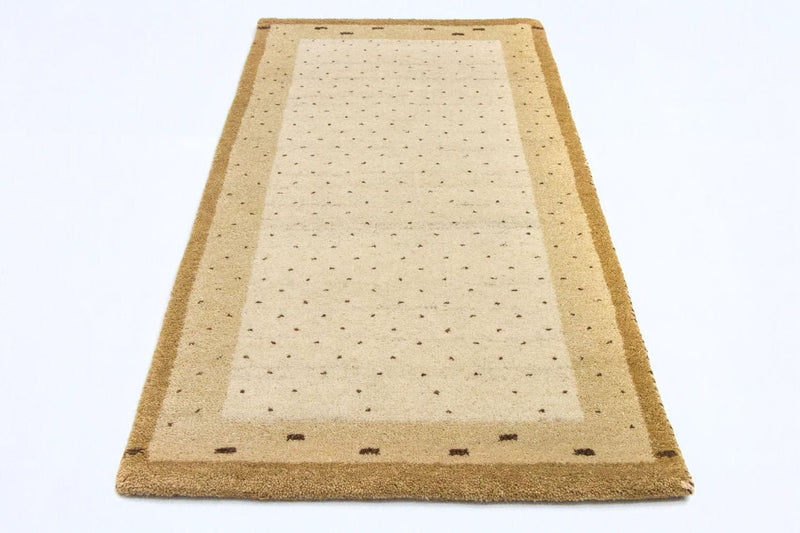 Alfombra Gabbeh - Indus - 136 x 72 cm - beige
