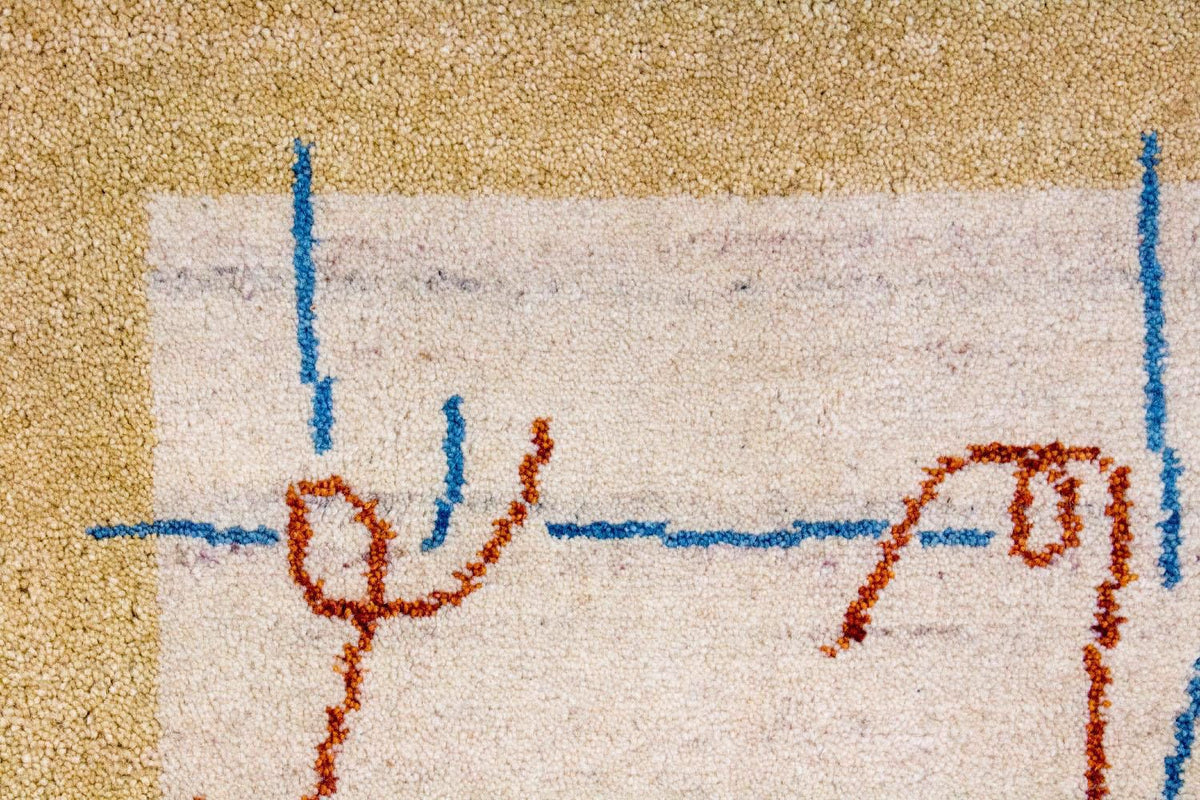 Alfombra Gabbeh - Indus - 140 x 70 cm - beige