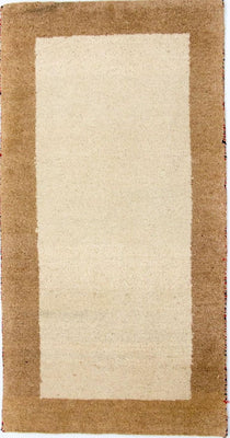 Alfombra Gabbeh - Indus - 132 x 68 cm - beige
