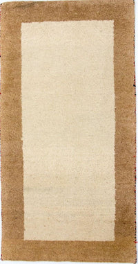 Alfombra Gabbeh - Indus - 132 x 68 cm - beige