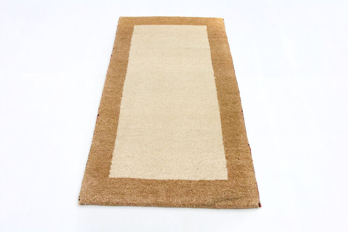 Alfombra Gabbeh - Indus - 132 x 68 cm - beige