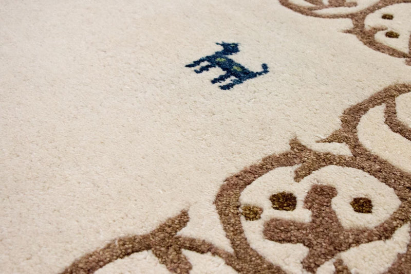 Alfombra Gabbeh - Indus - 228 x 155 cm - beige
