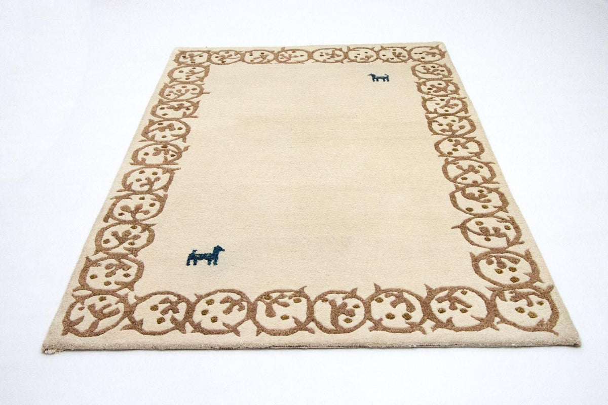 Alfombra Gabbeh - Indus - 228 x 155 cm - beige