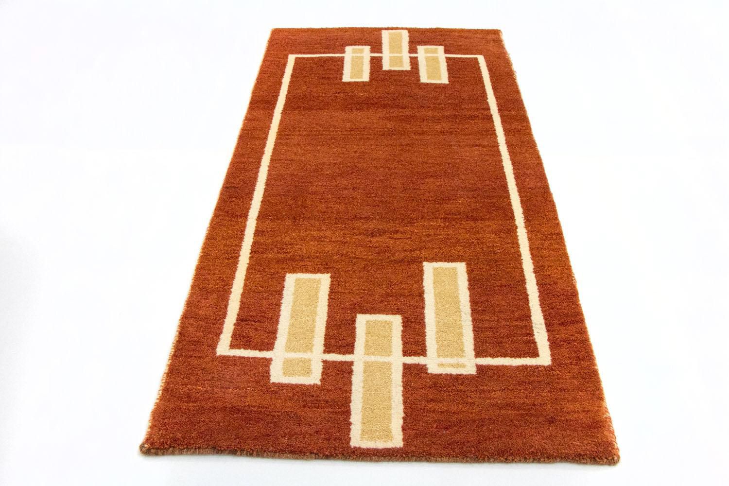 Alfombra Gabbeh - Indus - 140 x 70 cm - óxido
