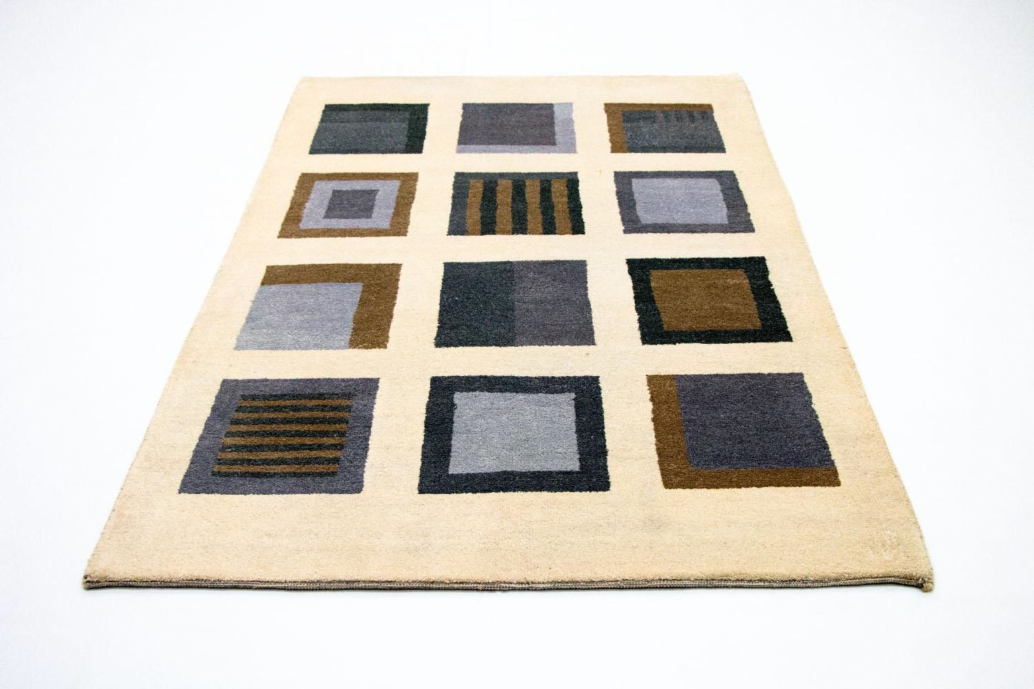 Alfombra Gabbeh - Indus - 204 x 135 cm - beige