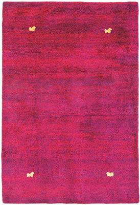 Alfombra Gabbeh - Indus - 205 x 140 cm - rosa