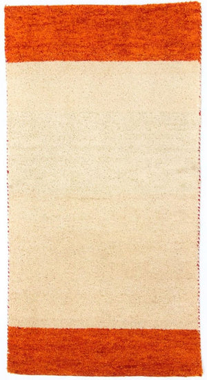 Alfombra Gabbeh - Indus - 140 x 70 cm - beige