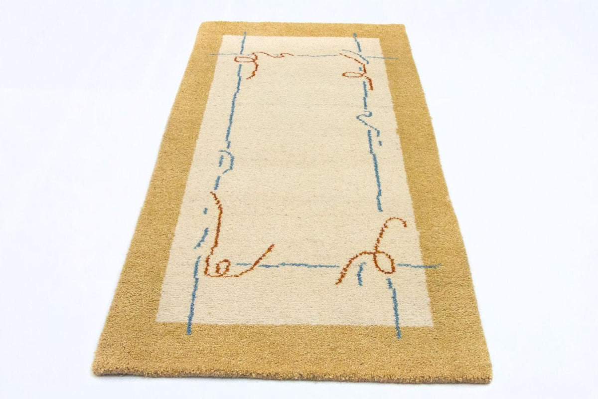 Alfombra Gabbeh - Indus - 140 x 70 cm - beige