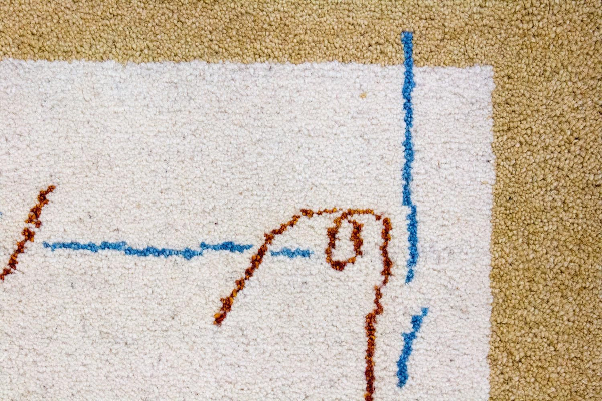 Alfombra Gabbeh - Indus - 140 x 70 cm - beige